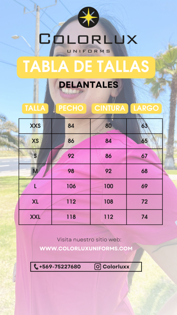 Delantal Azul Caribe - Imagen 3
