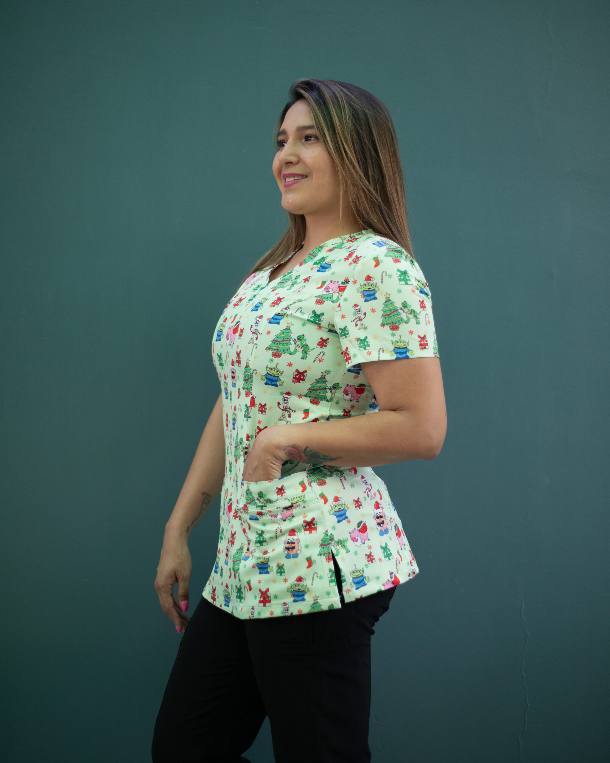 Delantal Navidad Verde